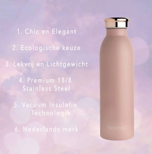 THERMOS 500 ML: Rosey Rebel - Pink luxury bottle - Image 3