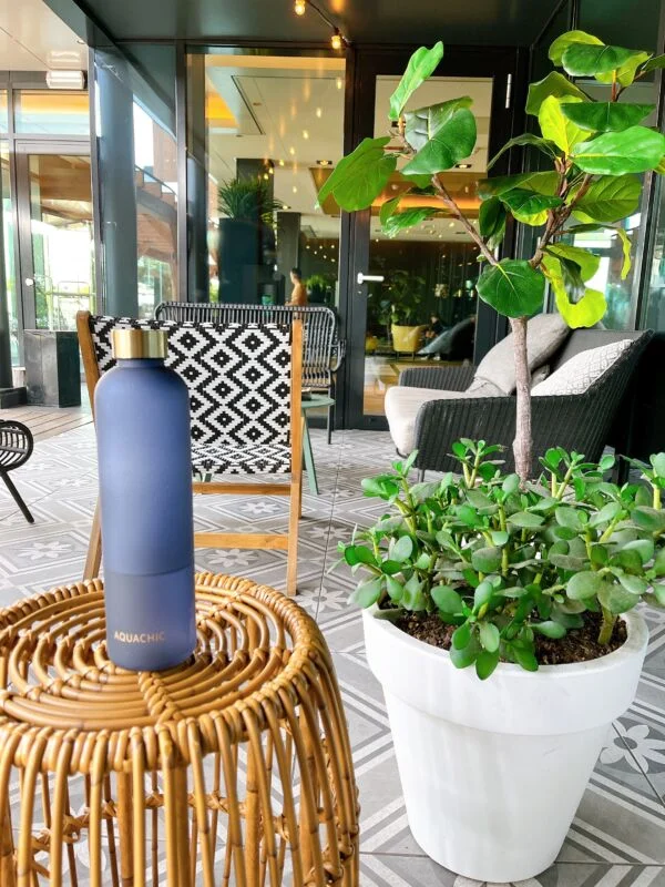 WATERFLES 1 LITER: 'Sea Waves' Water bottle - Image 7